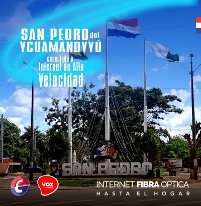 ¡San Pedro del Ycuamandyyú zona FIBER! 